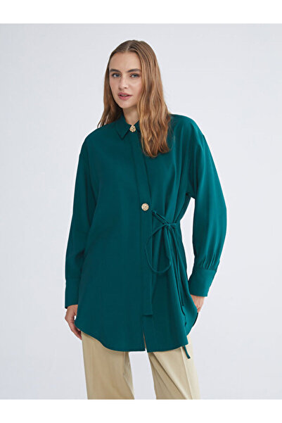 LC Waikiki Sparkling Choices from Shining Store Women's Shirt Tunic with Tie-...