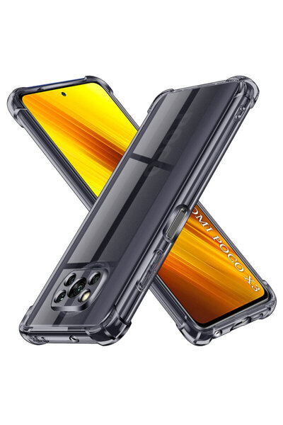 Techsuit Carcasă din silicon transparentă rezistentă la șocuri pentru Xiaomi ...