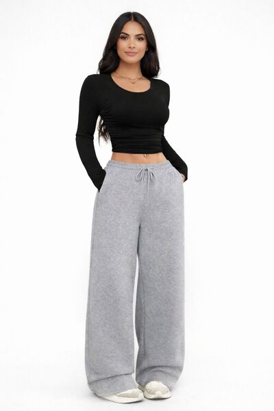 Karatopak Γυναικείο φαρδύ ψηλόμεσο παντελόνι φόρμας