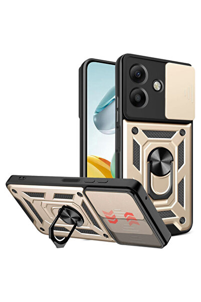 Techsuit Husă de protecție pentru cameră Oppo A40 4G, seria CamShield, aurie