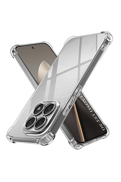 Techsuit Xiaomi 15 T Αντικραδασμική διαφανής θήκη από σιλικόνη