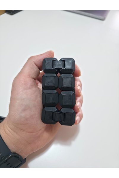 Orvia Life Toy Cube - Infinite Rotation Cube - Sitres Moving Cube Black