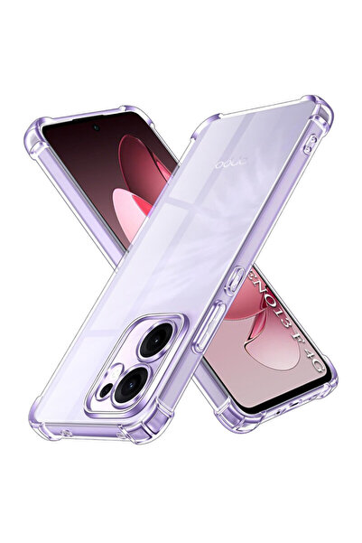 Techsuit Carcasă din silicon transparentă rezistentă la șocuri pentru Oppo Re...