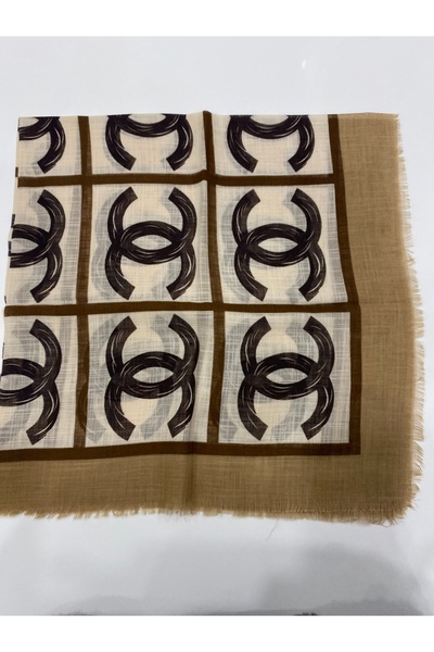 Bohemian Light Brown Organic Cotton Soft Scarf