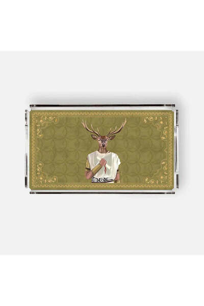 VITELLI DUBAI DEER Roman 38x23 Acrylic Tray