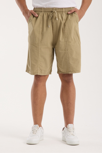 BigBrossBoutique Mink Men's Cotton-Linen Blend Shorts