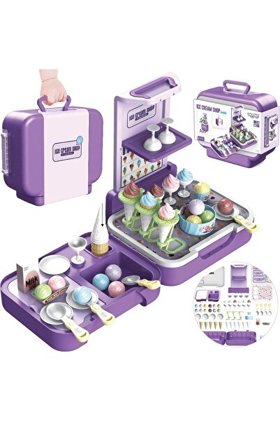 Domino toys LARGE ICE KIT Ice Cream Parlor Suitcase 3in1 Kitchen Shops