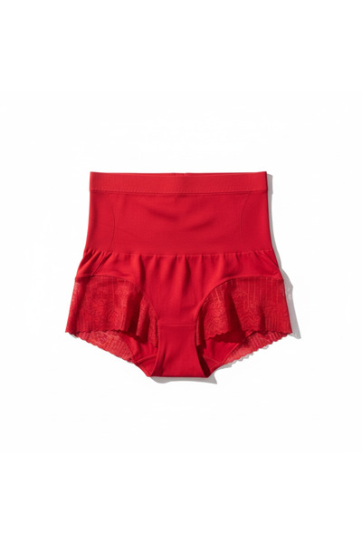 Dieva Yüksek Bel Dikişsiz Toparlayıcı Ten Rengi Şort Korse – Dantel Detaylı, ...