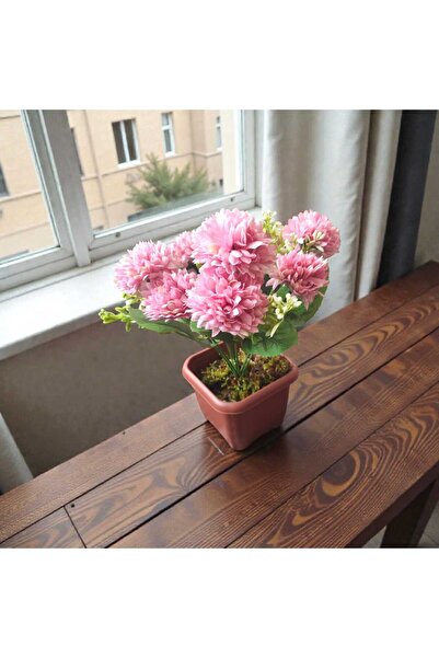 Çiçek 7 DALLI Dekoratif Kasımpatı Yapay Çiçeği