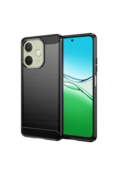 Techsuit Carcasă din silicon carbon pentru Oppo A5 Pro 4G, neagră