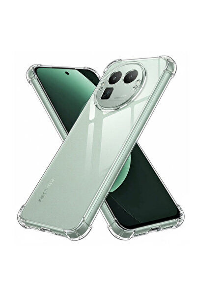 Techsuit Carcasă din silicon transparentă rezistentă la șocuri pentru Realme ...