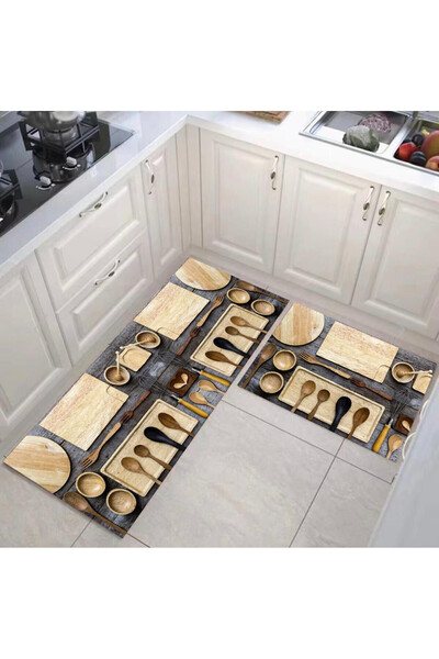 naniland.ro 2-piece kitchen mat set – comfort, protection and modern design