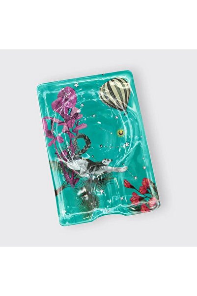 VITELLI DUBAI WONDERLAND Green Raccoon Oval Cigar Ashtray