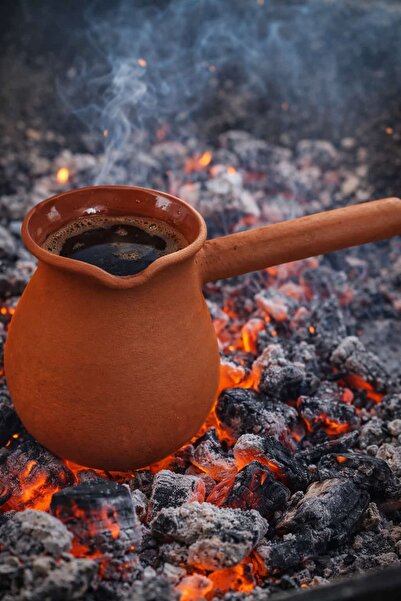 Bybaykuş Toprak Güveç Coffee Pot for 2 People