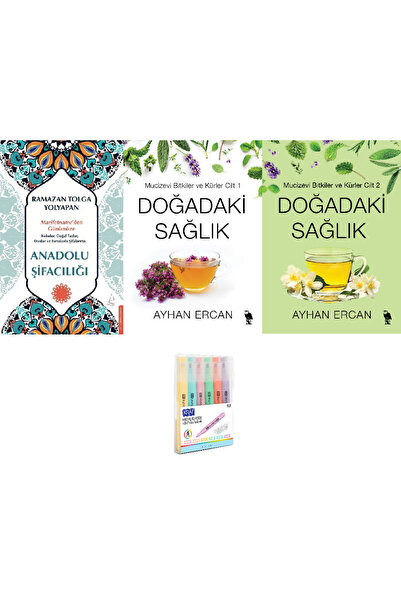 Destek Yayınları Anadolu Şifacılığı + Doğadaki Sağlık 1 + 2 ( KALEM SET HD 3 ...