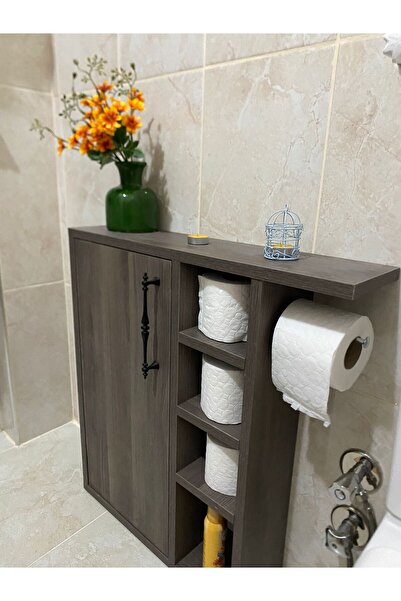 LİVRA Klozet yanı dolap ceviz