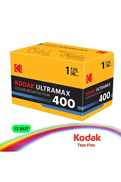 Kodak Ultramax 36 taze renkli analog filmi 12/2027 1990S Modern film