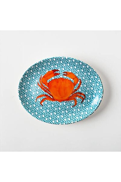 VITELLI DUBAI Hazeran Crab 21 Cm Porcelain Boat Plate