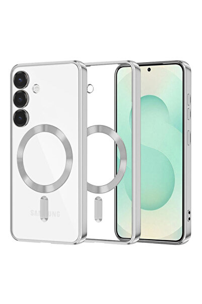 Techsuit Θήκη Premium για Samsung Galaxy S25 Plus Luxury Crystal MagSafe, Ασημί