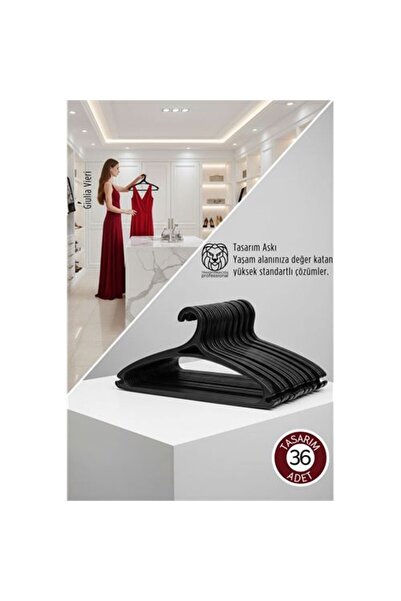 Marsilyan Επιλογή Giulia Vieri: Σετ 36 τεμαχίων αντιολισθητικών κρεμάστρων ρο...