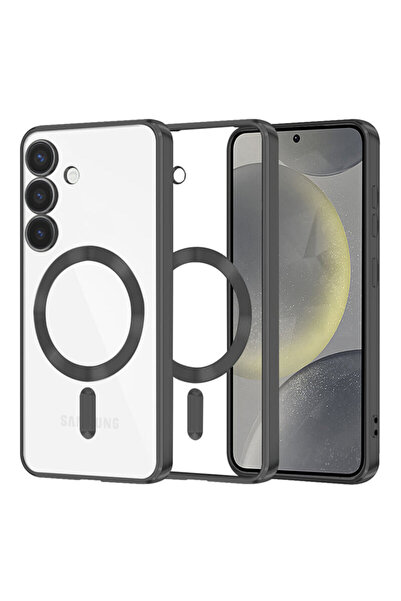 Techsuit Πολυτελής θήκη για Samsung Galaxy S24 Luxury Crystal MagSafe, μαύρη