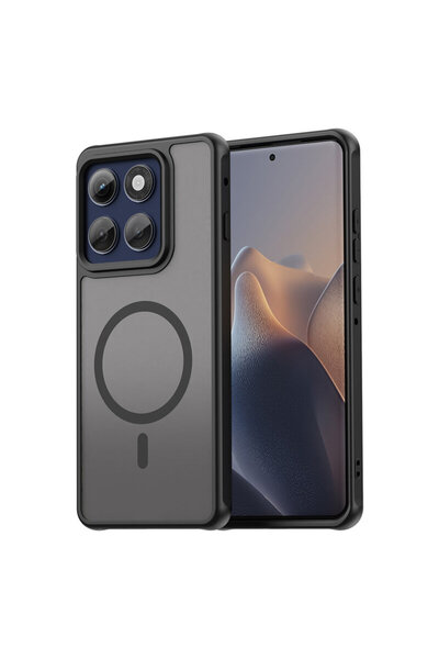 Techsuit Motorola Edge 60 Pro HaloFrost II MagSafe, μαύρο