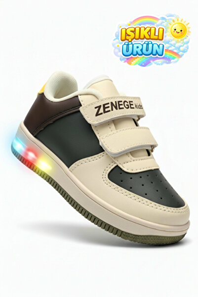 ZENEGE Lighted Unisex Children's Sports Shoes (Girls Boys) Velcro Orthopedic