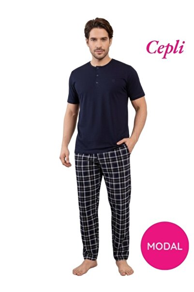 bie's Men's Modal 3 Buttons Plaid Pattern Cotton Lycra Short Sleeve Pocketed ...