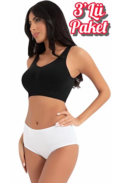 Özten İç Giyim 3-Pack Luxury Flexible Cotton High Waist Bato Women's Panties ...