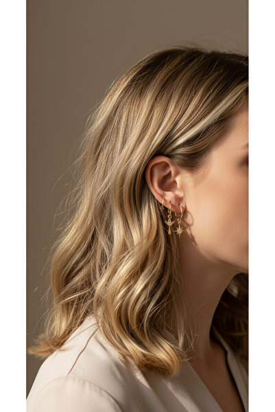 Sâden Collection 3’lü Minimal Küpe