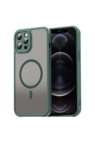 Techsuit Carcasă HaloFrost II MagSafe pentru iPhone 12 Pro Max, verde