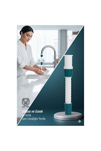 ModaCar Silikon Esnek Musluk Uzatıcı - 14.5 cm Lavabo ve Mutfak Batarya Başlığı