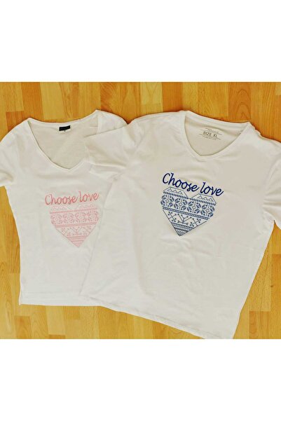 MagBro Embroidered t-shirts - choose love - 2-piece t-shirt set