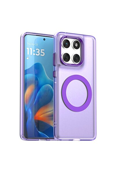 Techsuit Husa CandyCare MagSafe pentru Motorola Edge 60, violet