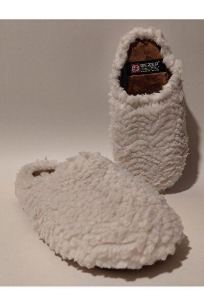 GEZER Plush Lightweight Comfortable Sole Cream Color Women's Home and Guest S...