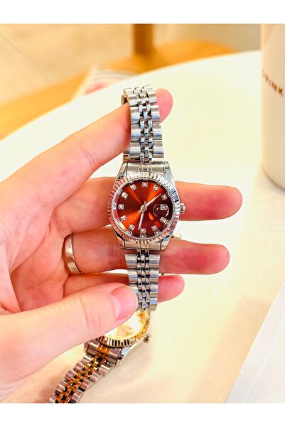 HNF LONDON ŞIK TAKVİMLİ ÇELİK KADIN SAATİ