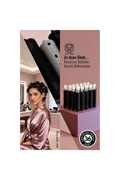 Marsilyan Ρόλερ Μαλλιών - Σετ 36 τεμαχίων για Μπούκλες Μαλλιών - Ελαστικό - Δ...