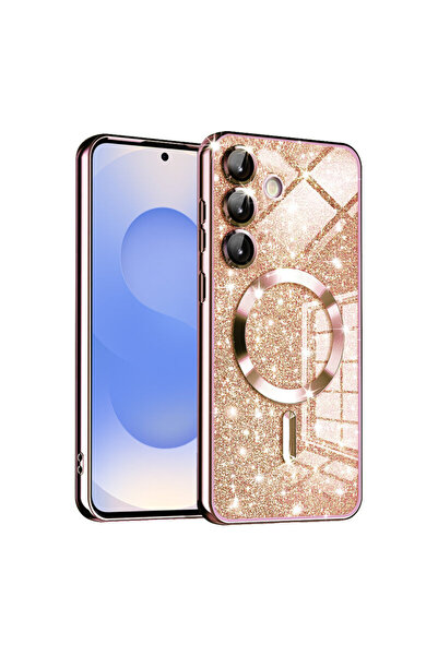 Techsuit Carcasă Premium pentru Samsung Galaxy S25, MagSafe Luxury Glitter, a...