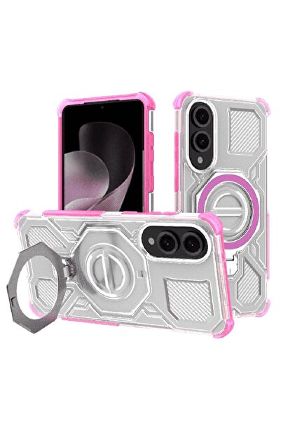 Techsuit Protecție Carbon Shield PRO pentru Samsung Galaxy S25 Edge, roz