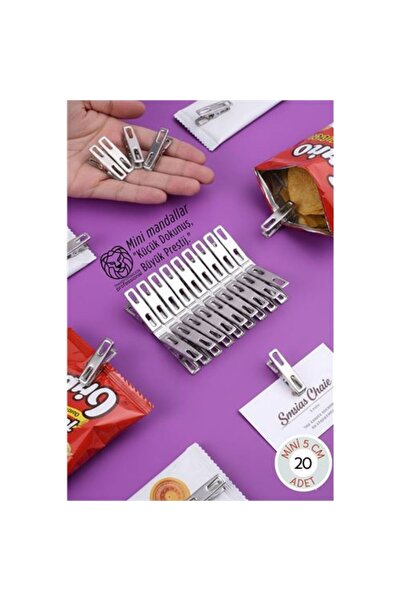 ModaCar 20'li Set Premium Metal Mini Mandal - 5 cm Çok Amaçlı Sunum, Paketlem...