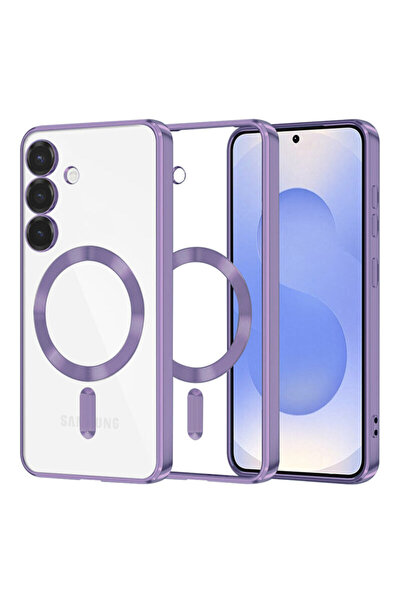 Techsuit Premium Case Samsung Galaxy S25 Luxury Crystal MagSafe, Purple