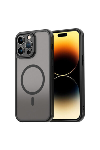 Techsuit Carcasă HaloFrost II MagSafe pentru iPhone 14 Pro Max, neagră