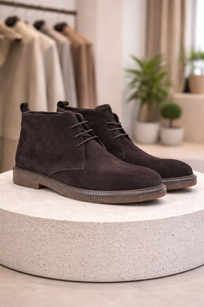 Freefoot Hakiki Deri Erkek Süet Bot