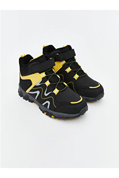 LC Waikiki Black Velcro Lace-Up Boys' Trekking Boots