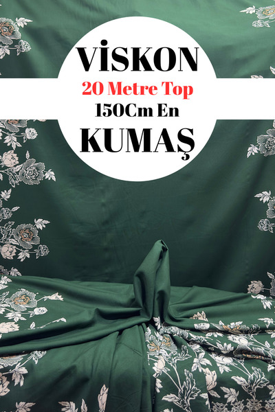kumaş sarayı Toptan Kumaş - Viskon Kumaş - 20 Metre Top - 150cm En