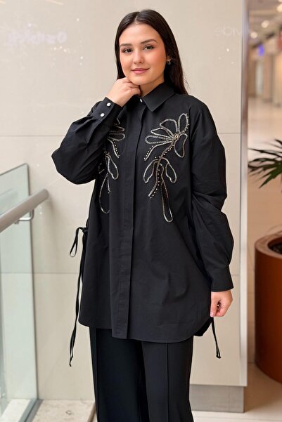 Ghisa Floral Beaded Embroidered Shirt