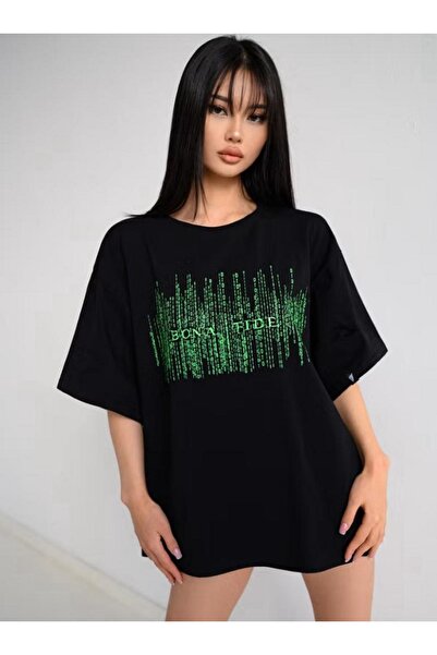 Mayer Butik Unisex Men/Women Bona Fide Printed Oversize Cotton Crew Neck T-Shirt