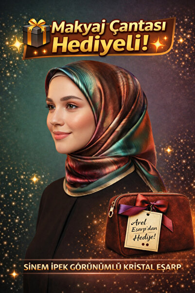 Picasso Silk-Look Crystal Green - Plum - Brown Scarf – Twill Stylish Design 9...