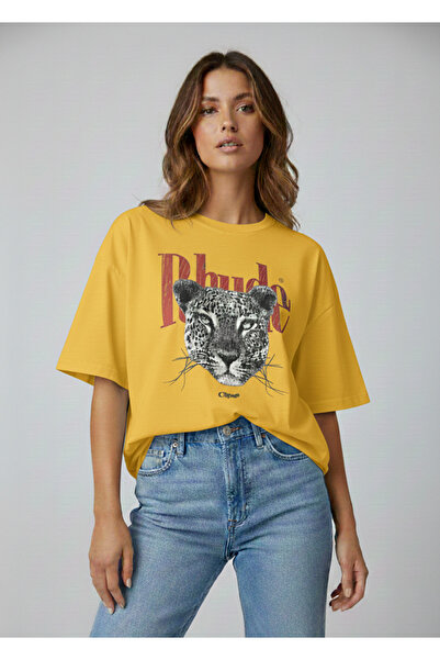 Mayer Butik Unisex Men/Women Rhude Leopard Colorful Custom Printed Cotton Ove...