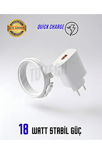 SURTECH Samsung A Serisi / Redmi Note 7 8 9 Uyumlu Yüksek Hızlı Şarj Aleti 18...